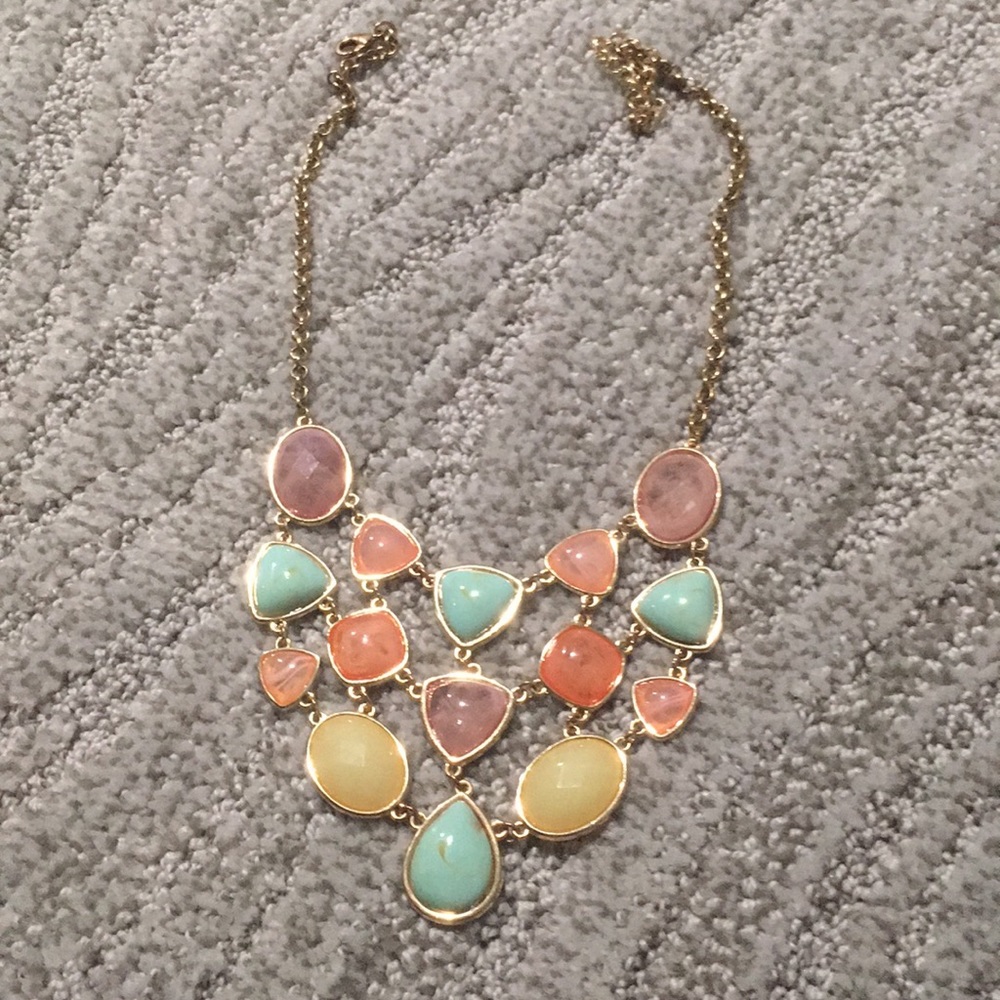 Gorgeous adjustable gemstone necklace